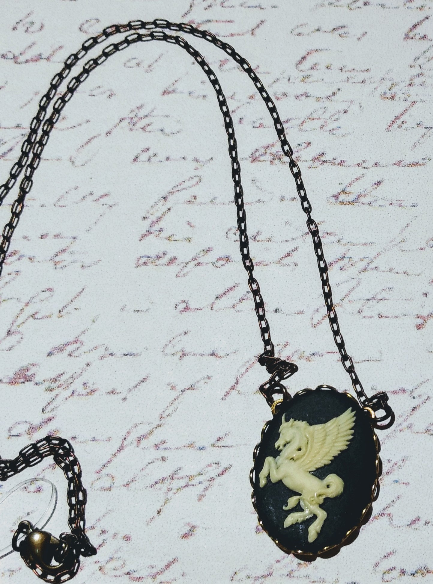 Pegasus Cameo Necklace
