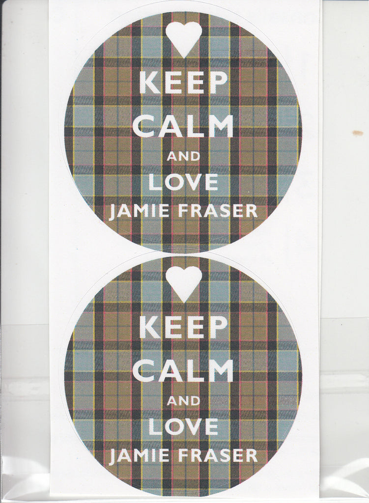 Keep Calm & Love Jamie Fraser Sticker Pack