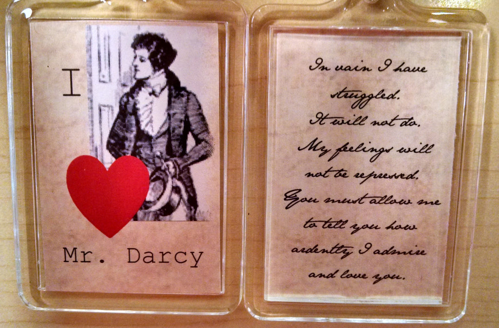 I Heart Mr. Darcy Keychain
