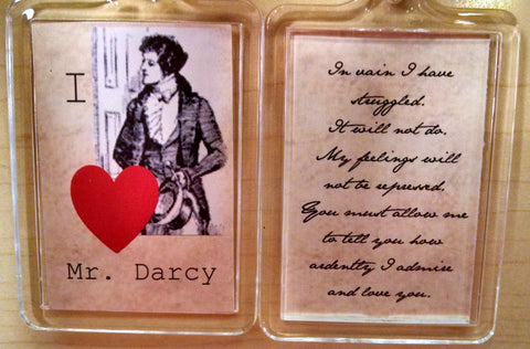I Heart Mr. Darcy Keychain