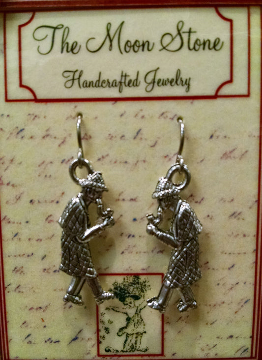 Sherlock Holmes Charm Earrings