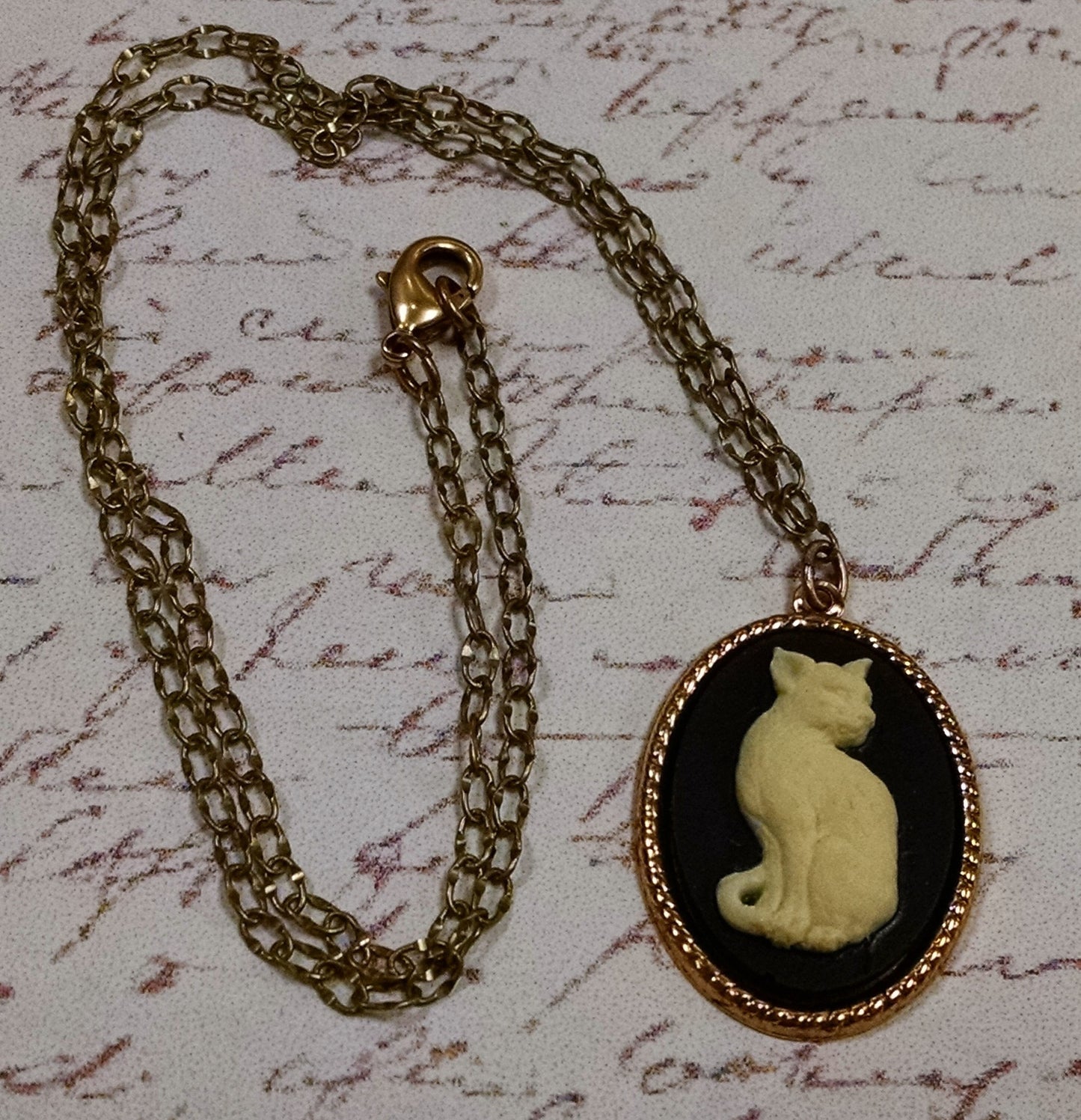 Cat Cameo Necklace