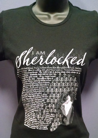 I AM SHERLOCKED Fitted T-Shirt