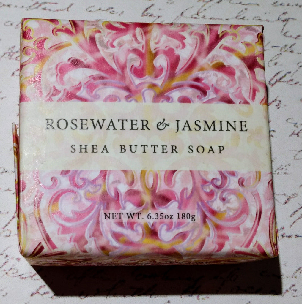 Rosewater & Jasmine Square Wrapped Shea Butter Soap