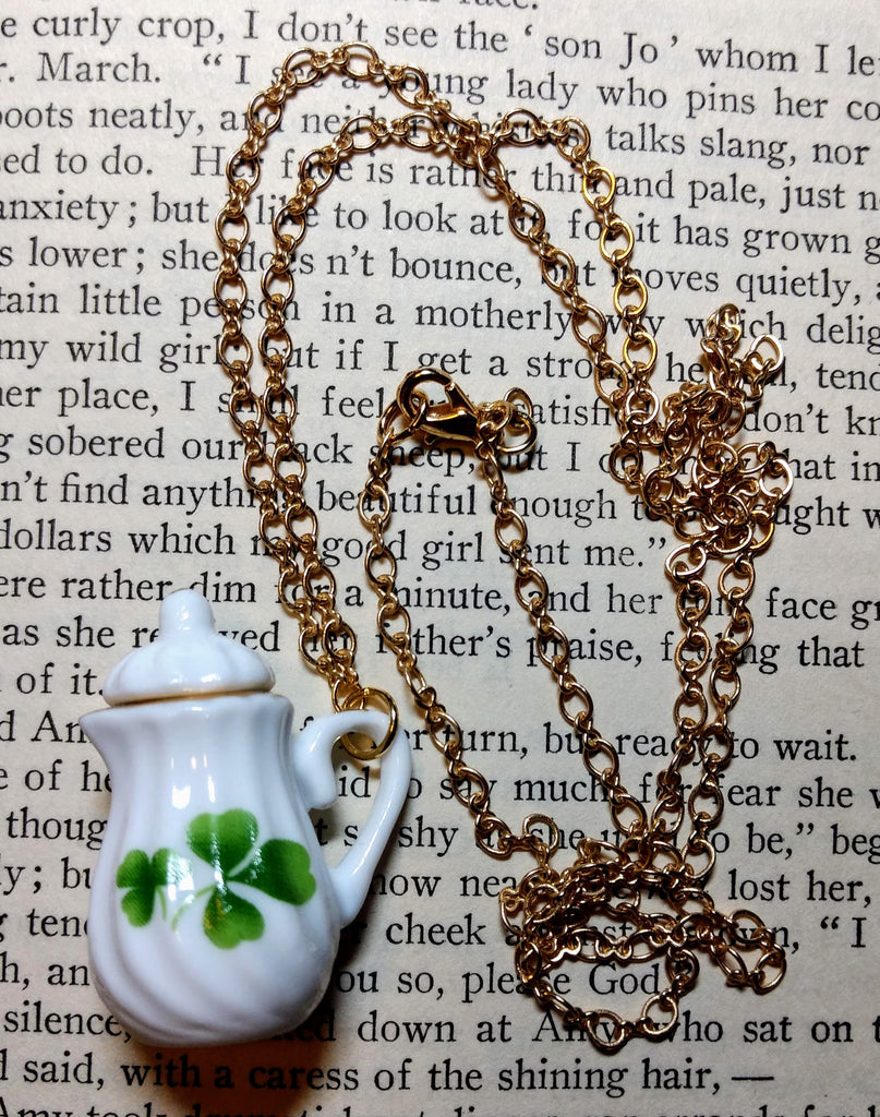 Clover Teapot Necklace
