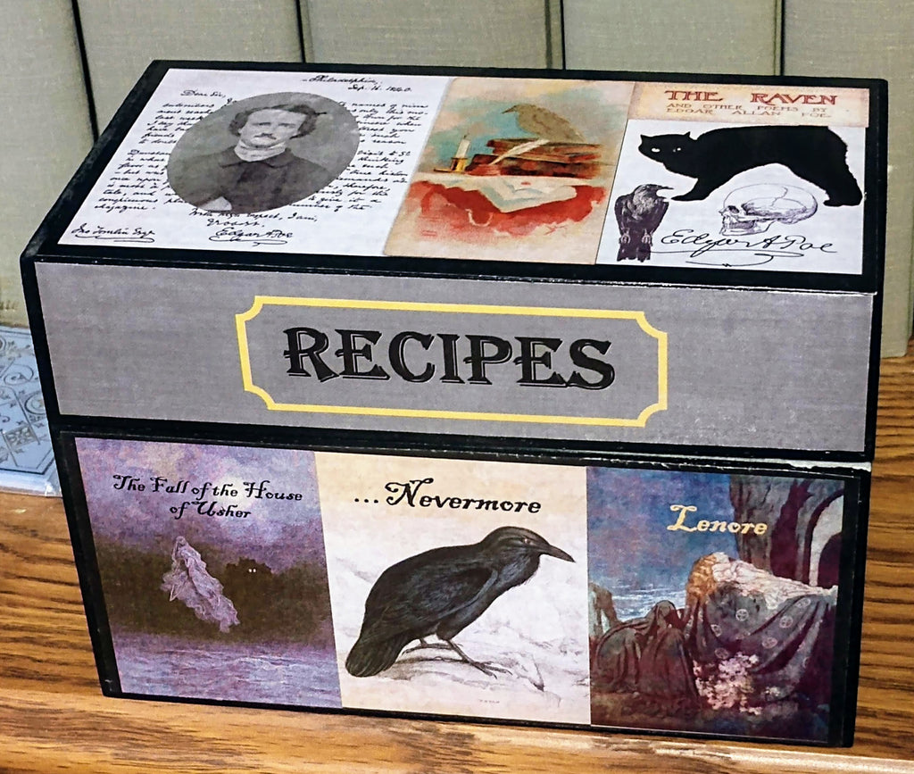 Edgar Allan Poe Recipe Box