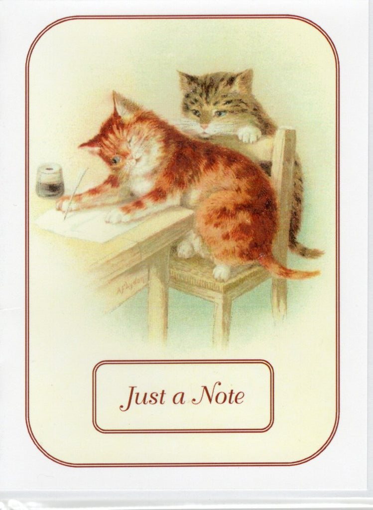 Just a Note Cats Glitter Card