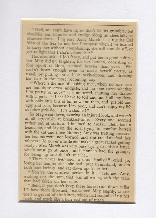 Little Women ~ Page from 1896 Printing