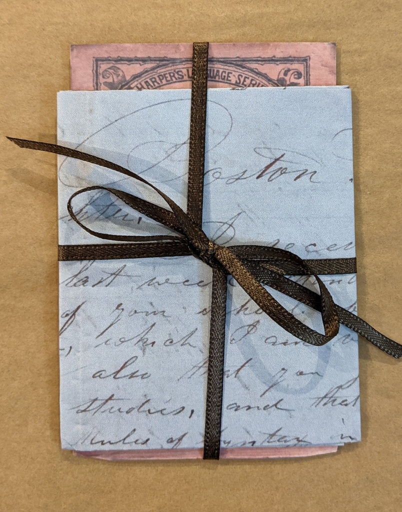 Dear Daughter...Boston Letter 1853 ~ Reproduction of 1 Letter & Faux Book Cover