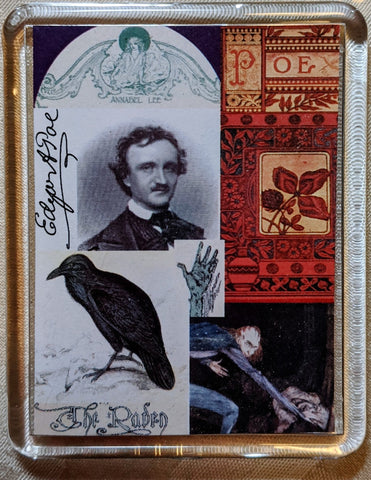 Edgar Allan Poe Collage Magnet