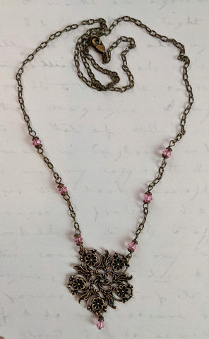 Louisa May's Pink Hyacinth Necklace