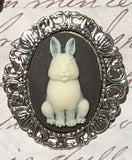 Rabbit Cameo Pin with Bail
