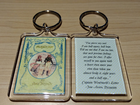 PERSUASION ~Captain Wentworth's Letter Keychain