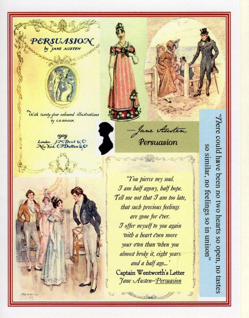 PERSUASION ~ Collage Note Card