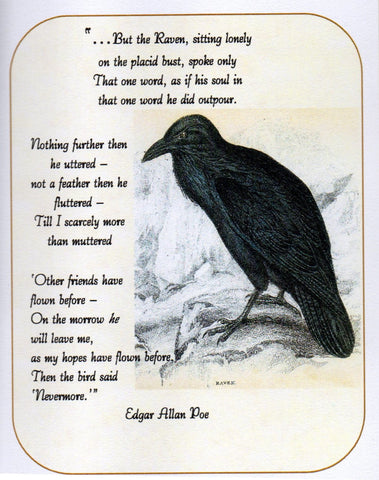 Poe's The Raven Notecard