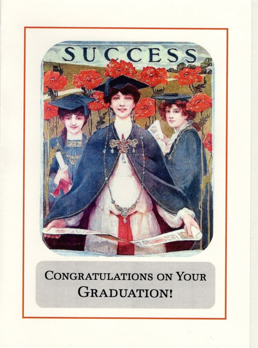 SUCCESS Congratulations on Your Graduation Glitter Card