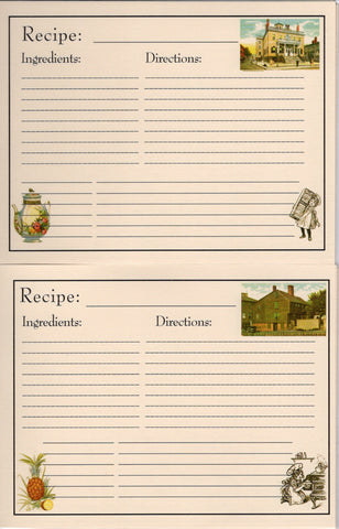 Recipe Cards Package ~ Historic Salem