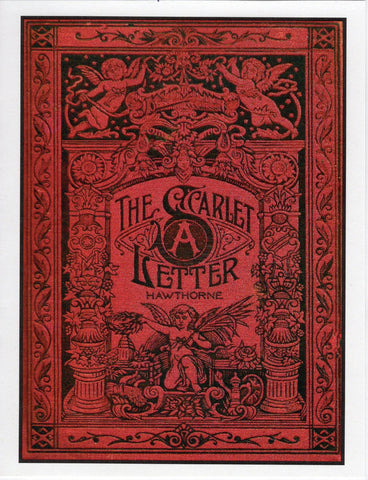 Scarlet Letter Book Cover Note Card