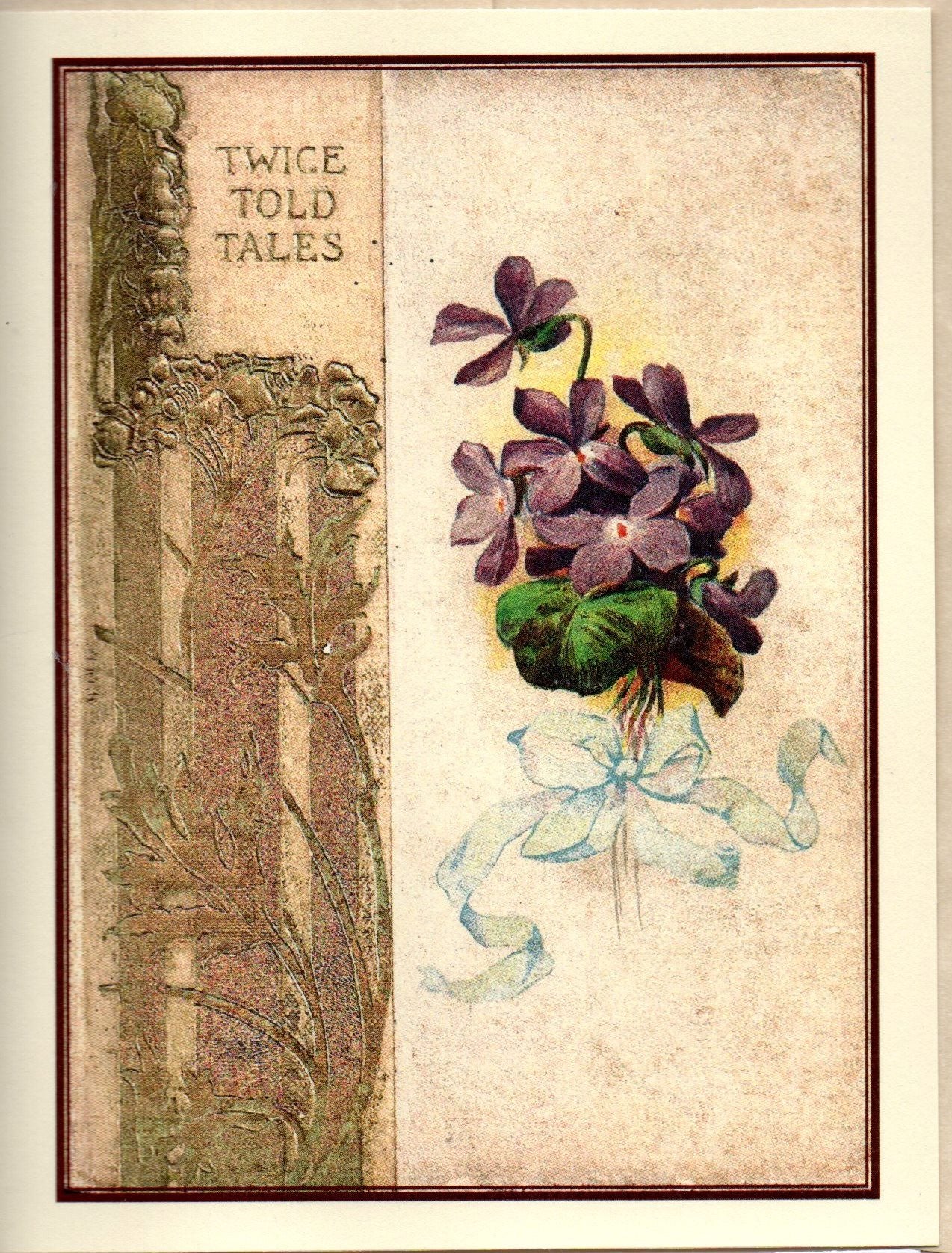 Twice Told Tales 19th Century Book Cover Note Card