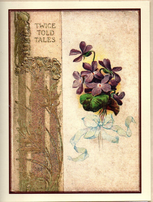 Twice Told Tales 19th Century Book Cover Note Card