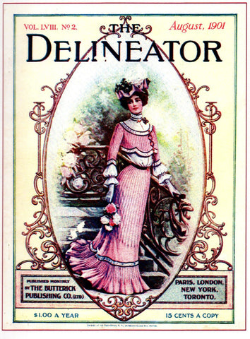 The Delineator Fashion Note Card