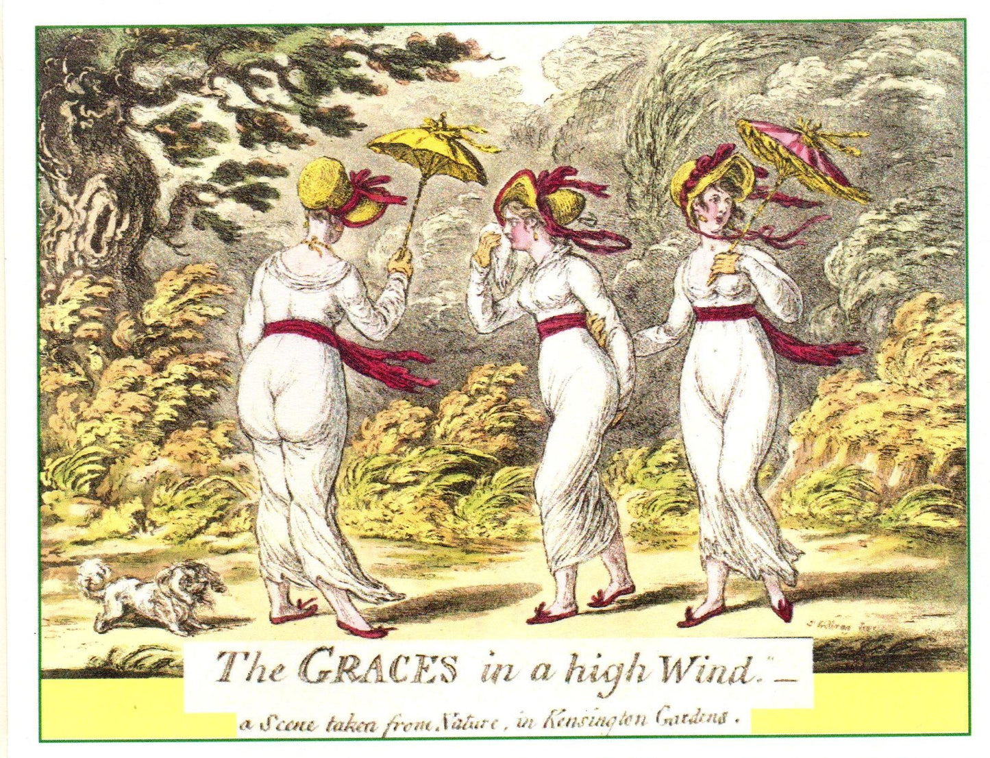The Graces in a High Wind Note Card