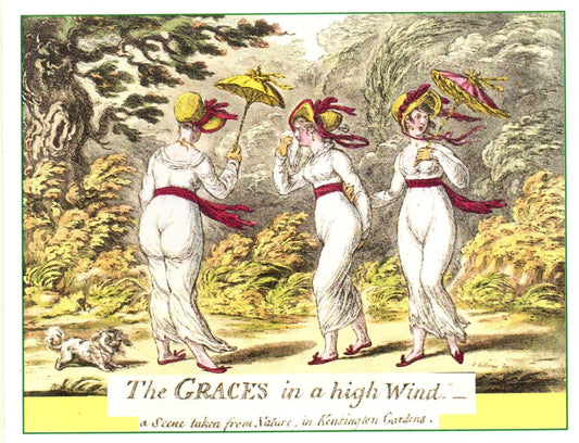The Graces in a High Wind Note Card
