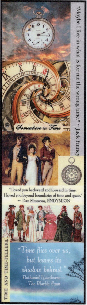 Time Travel Literature Collage Bookmark