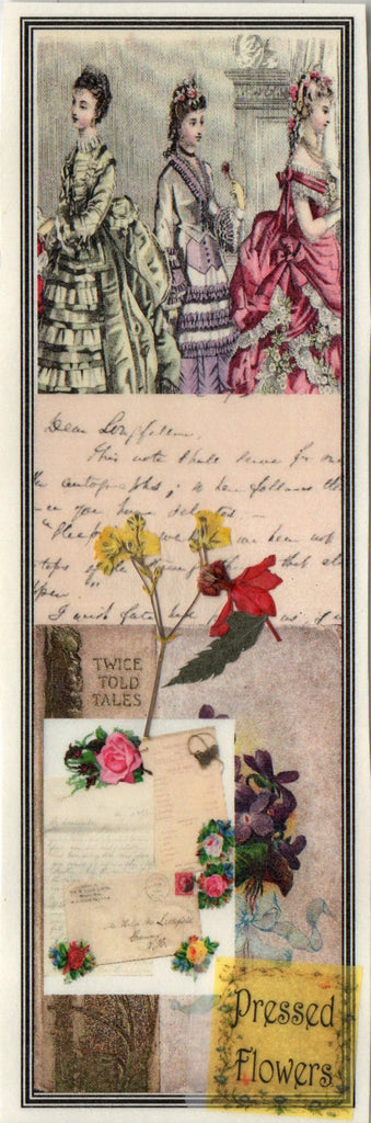 Victorian Pressed Flower Bookmark