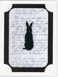 Bunny Silhouette Note Card