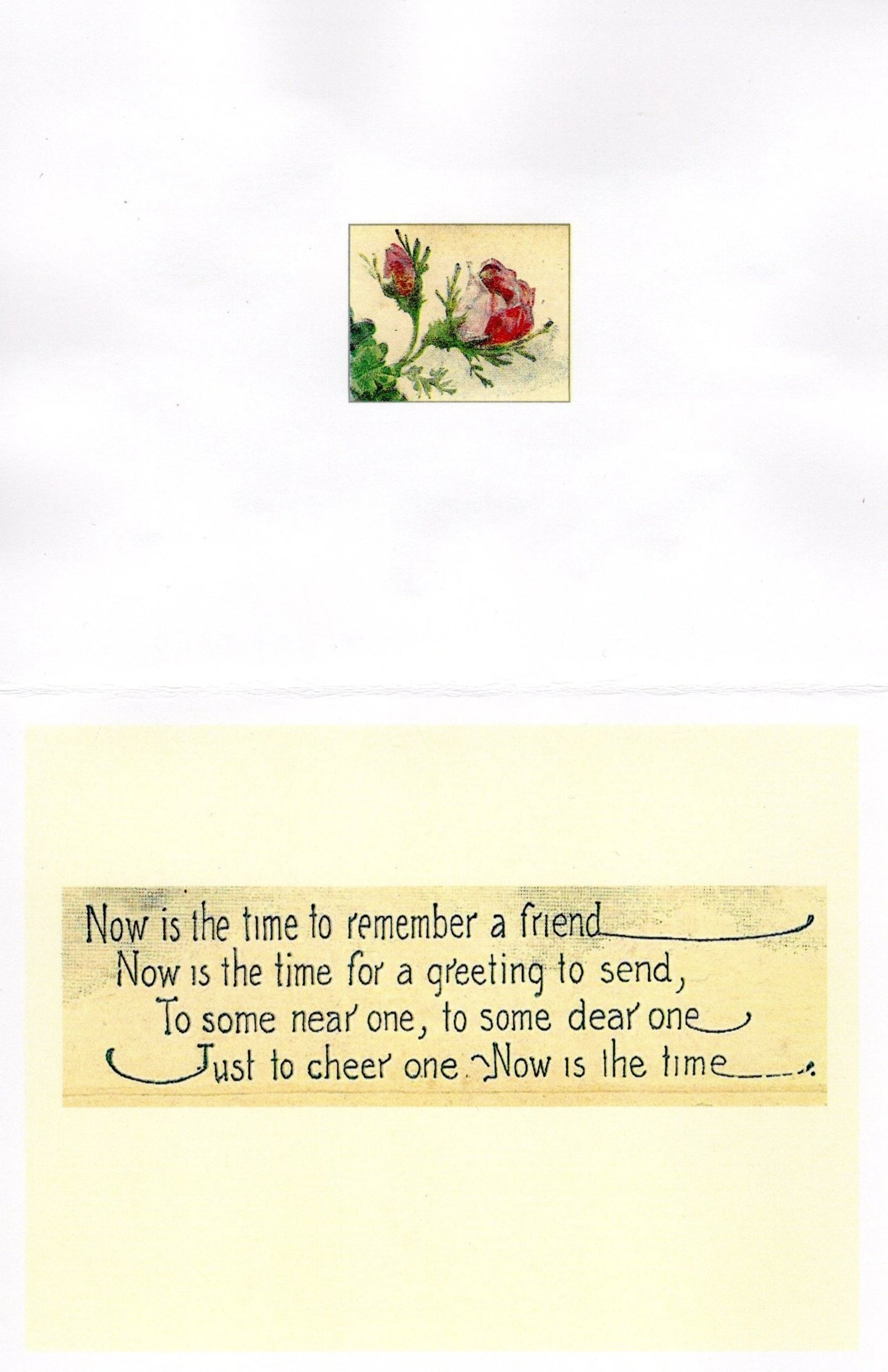 Greetings Kind and True Sentiment Glitter Card