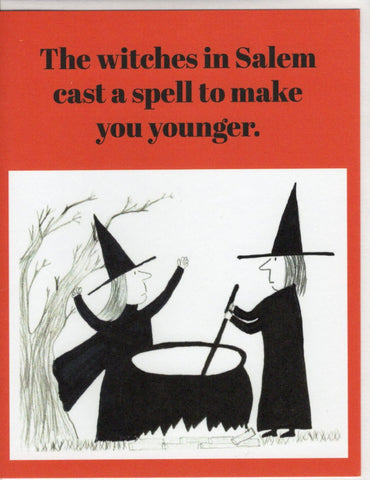 Witch City Birthday Card "The Witches in Salem Cast a Spell..."