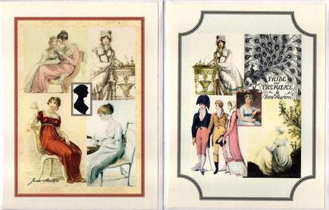 Jane Austen Collage Note Card