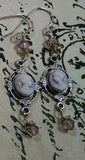 Antique Silver Cameo Earrings