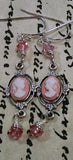 Antique Silver Cameo Earrings
