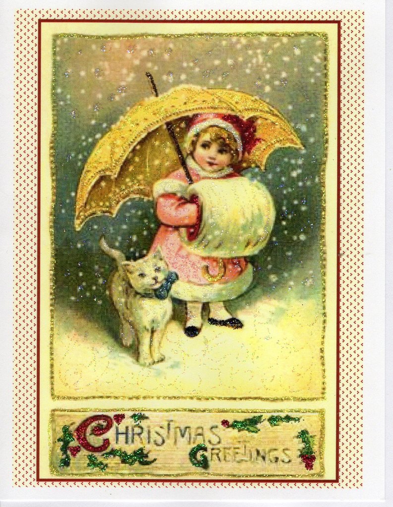 Victorian Animals Christmas Card Bundle ~ 10-Card Pack
